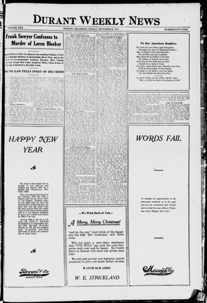 Durant Weekly News (Durant, Okla.), Vol. 22, No. 52, Ed. 1, Friday, December 26, 1919