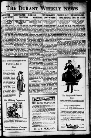 The Durant Weekly News (Durant, Okla.), Vol. 23, No. 38, Ed. 1, Friday, September 24, 1920