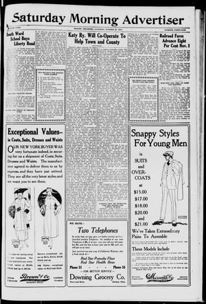 Saturday Morning Advertiser (Durant, Okla.), Vol. 4, No. 49, Ed. 1, Saturday, October 27, 1917