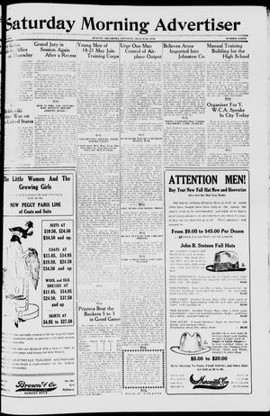 Saturday Morning Advertiser (Durant, Okla.), Vol. 5, No. 40, Ed. 1, Saturday, August 24, 1918