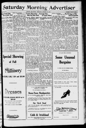 Saturday Morning Advertiser (Durant, Okla.), Vol. 6, No. 39, Ed. 1, Saturday, August 16, 1919