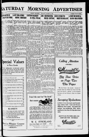 Saturday Morning Advertiser (Durant, Okla.), Vol. 7, No. 28, Ed. 1, Saturday, October 16, 1920