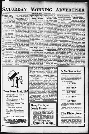 Saturday Morning Advertiser (Durant, Okla.), Vol. 8, No. 35, Ed. 1, Saturday, February 18, 1922