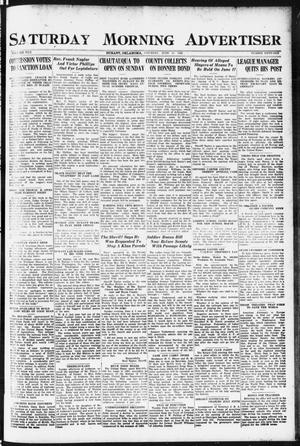 Saturday Morning Advertiser (Durant, Okla.), Vol. 8, No. 51, Ed. 1, Saturday, June 10, 1922