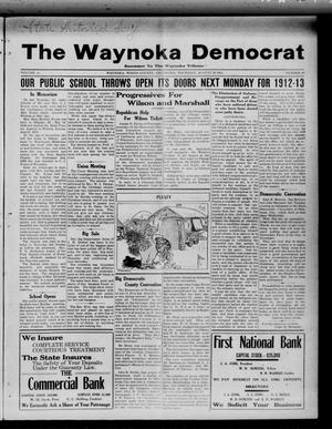 The Waynoka Democrat (Waynoka, Okla.), Vol. 4, No. 30, Ed. 1 Thursday, August 29, 1912