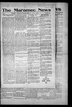 Primary view of object titled 'The Maramec News (Maramec, Okla.), Vol. 2, No. 45, Ed. 1 Thursday, January 1, 1914'.