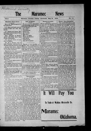 The Maramec News (Maramec, Okla.), Vol. 3, No. 11, Ed. 1 Thursday, May 14, 1914