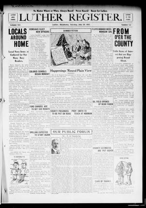 Luther Register. (Luther, Okla.), Vol. 16, No. 52, Ed. 1 Tuesday, July 20, 1915