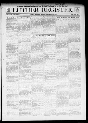 Luther Register. (Luther, Okla.), Vol. 17, No. 9, Ed. 1 Thursday, September 23, 1915