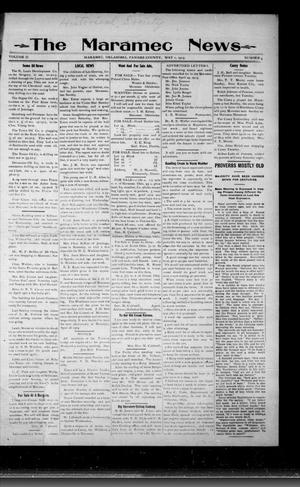 The Maramec News (Maramec, Okla.), Vol. 2, No. 9, Ed. 1 Thursday, May 1, 1913