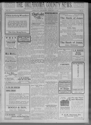 The Oklahoma County News (Jones City, Okla.), Vol. 15, No. 40, Ed. 2 Friday, February 4, 1916