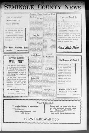 Primary view of object titled 'Seminole County News (Seminole, Okla.), Vol. 17, No. 11, Ed. 1 Thursday, May 31, 1923'.