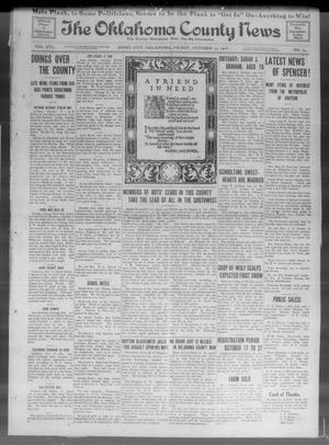 The Oklahoma County News (Jones City, Okla.), Vol. 16, No. 24, Ed. 1 Friday, October 13, 1916