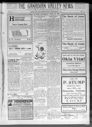 The Canadian Valley News. (Jones City, Okla.), Vol. 11, No. 16, Ed. 2 Friday, September 1, 1911
