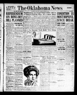 Primary view of The Oklahoma News (Oklahoma City, Okla.), Vol. 11, No. 122, Ed. 1 Monday, February 19, 1917