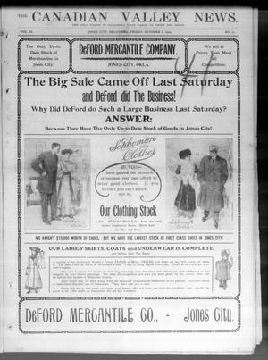 The Canadian Valley News. (Jones City, Okla.), Vol. 9, No. 21, Ed. 1 Friday, October 8, 1909