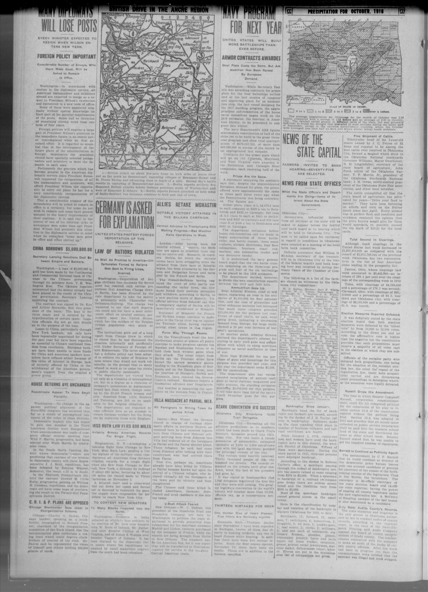 The Oklahoma County News (Jones City, Okla.), Vol. 16, No. 30, Ed. 1 Friday, November 24, 1916
                                                
                                                    [Sequence #]: 4 of 12
                                                