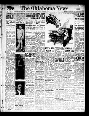 The Oklahoma News (Oklahoma City, Okla.), Vol. 11, No. 294, Ed. 1 Tuesday, September 4, 1917