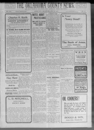 The Oklahoma County News (Jones City, Okla.), Vol. 16, No. 13, Ed. 1 Friday, July 28, 1916