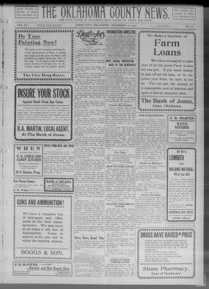 The Oklahoma County News (Jones City, Okla.), Vol. 15, No. 32, Ed. 1 Friday, December 10, 1915