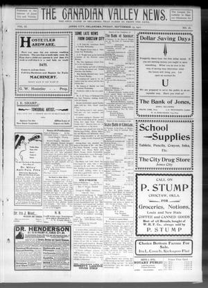 The Canadian Valley News. (Jones City, Okla.), Vol. 11, No. 18, Ed. 2 Friday, September 15, 1911