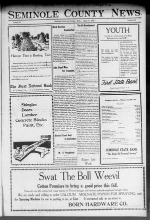 Seminole County News (Seminole, Okla.), Vol. 16, No. 22, Ed. 1 Thursday, August 17, 1922