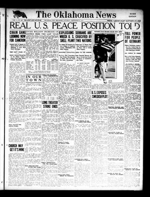 Primary view of object titled 'The Oklahoma News (Oklahoma City, Okla.), Vol. 11, No. 298, Ed. 1 Saturday, September 8, 1917'.