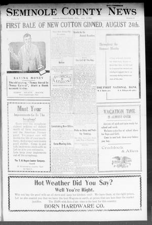 Seminole County News (Seminole, Okla.), Vol. 18, No. 23, Ed. 1 Thursday, August 30, 1923