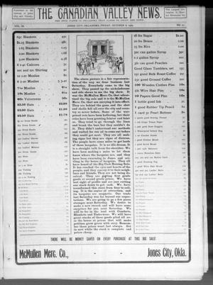 The Canadian Valley News. (Jones City, Okla.), Vol. 9, No. 21, Ed. 2 Friday, October 8, 1909