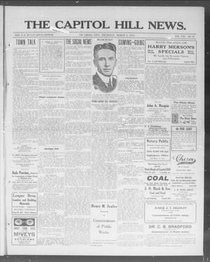 Primary view of object titled 'The Capitol Hill News. (Oklahoma City, Okla.), Vol. 8, No. 25, Ed. 1 Thursday, March 6, 1913'.
