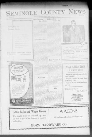Seminole County News (Seminole, Okla.), Vol. 18, No. 26, Ed. 1 Thursday, September 20, 1923