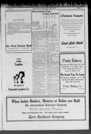 Seminole County News (Seminole, Okla.), Vol. 15, No. 5, Ed. 1 Thursday, April 21, 1921