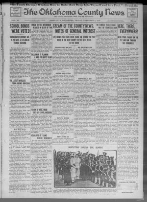 Primary view of object titled 'The Oklahoma County News (Jones City, Okla.), Vol. 15, No. 40, Ed. 1 Friday, February 4, 1916'.