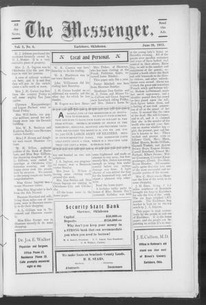 The Messenger. (Earlsboro, Okla.), Vol. 2, No. 6, Ed. 1 Thursday, June 26, 1913