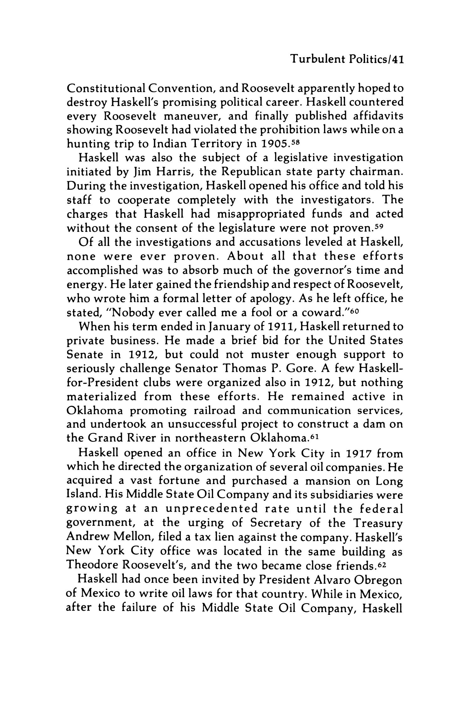 Oklahoma's Governors, 1907-1929: Turbulent Politics
                                                
                                                    41
                                                