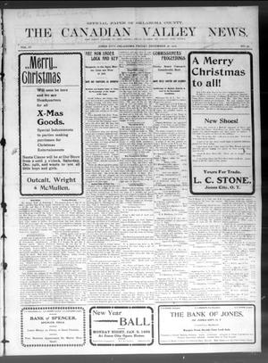 The Canadian Valley News. (Jones City, Okla.), Vol. 4, No. 33, Ed. 1 Friday, December 30, 1904