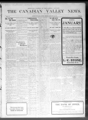 The Canadian Valley News. (Jones City, Okla.), Vol. 4, No. 36, Ed. 1 Friday, January 20, 1905
