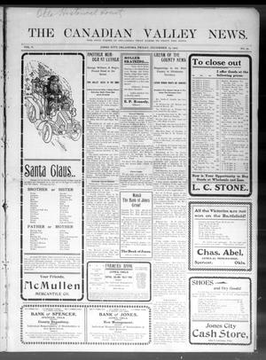 Primary view of object titled 'The Canadian Valley News. (Jones City, Okla.), Vol. 5, No. 30, Ed. 1 Friday, December 15, 1905'.