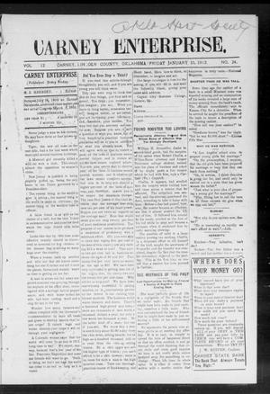 Carney Enterprise. (Carney, Okla.), Vol. 12, No. 24, Ed. 1 Friday, January 10, 1913