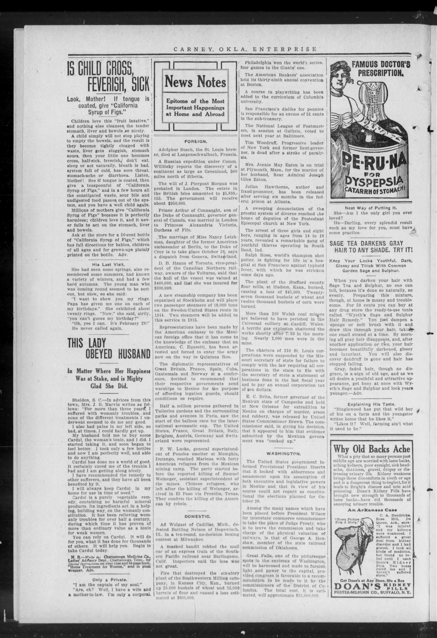 Carney Enterprise. (Carney, Okla.), Vol. 13, No. 13, Ed. 1 Friday, October 24, 1913
                                                
                                                    [Sequence #]: 2 of 12
                                                
