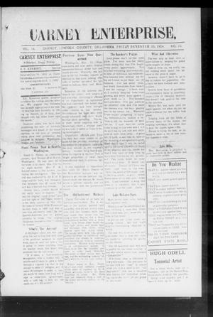 Carney Enterprise. (Carney, Okla.), Vol. 14, No. 16, Ed. 1 Friday, November 20, 1914