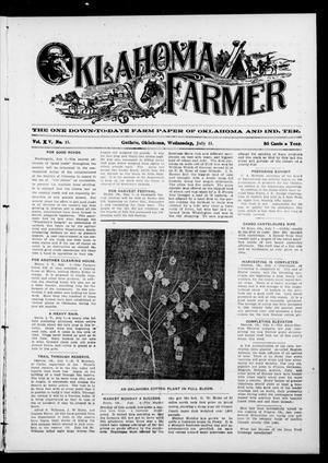Oklahoma Farmer (Guthrie, Okla.), Vol. 15, No. 11, Ed. 1 Wednesday, July 11, 1906