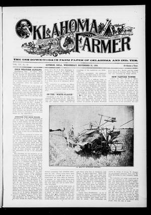 Oklahoma Farmer (Guthrie, Okla.), Vol. 15, No. 30, Ed. 1 Wednesday, November 21, 1906