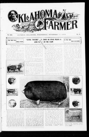 Primary view of object titled 'Oklahoma Farmer (Guthrie, Okla.), Vol. 18, No. 24, Ed. 1 Wednesday, November 17, 1909'.
