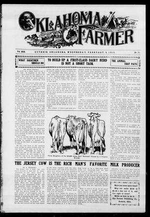 Oklahoma Farmer (Guthrie, Okla.), Vol. 19, No. 36, Ed. 1 Wednesday, February 9, 1910