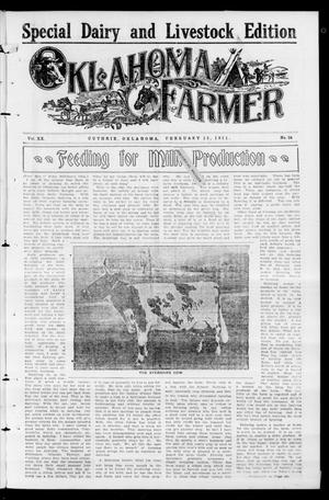Oklahoma Farmer (Guthrie, Okla.), Vol. 20, No. 24, Ed. 1 Wednesday, February 15, 1911