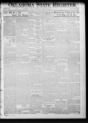 Oklahoma State Register. (Guthrie, Okla.), Vol. 20, No. 42, Ed. 1 Thursday, February 29, 1912