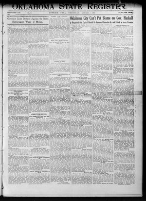 Primary view of object titled 'Oklahoma State Register. (Guthrie, Okla.), Vol. 21, No. 24, Ed. 1 Thursday, October 24, 1912'.