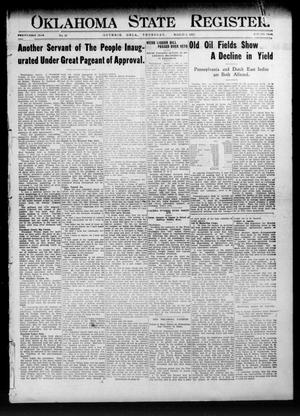 Oklahoma State Register. (Guthrie, Okla.), Vol. 21, No. 42, Ed. 1 Thursday, March 6, 1913