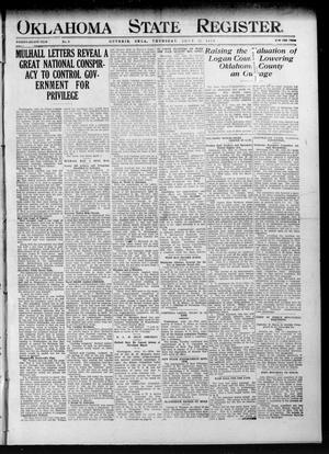 Oklahoma State Register. (Guthrie, Okla.), Vol. 22, No. 9, Ed. 1 Thursday, July 17, 1913